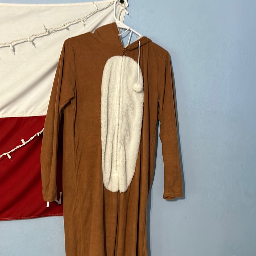 I’m selling Reindeer pajamas . It is great for the holidays and for wearing.